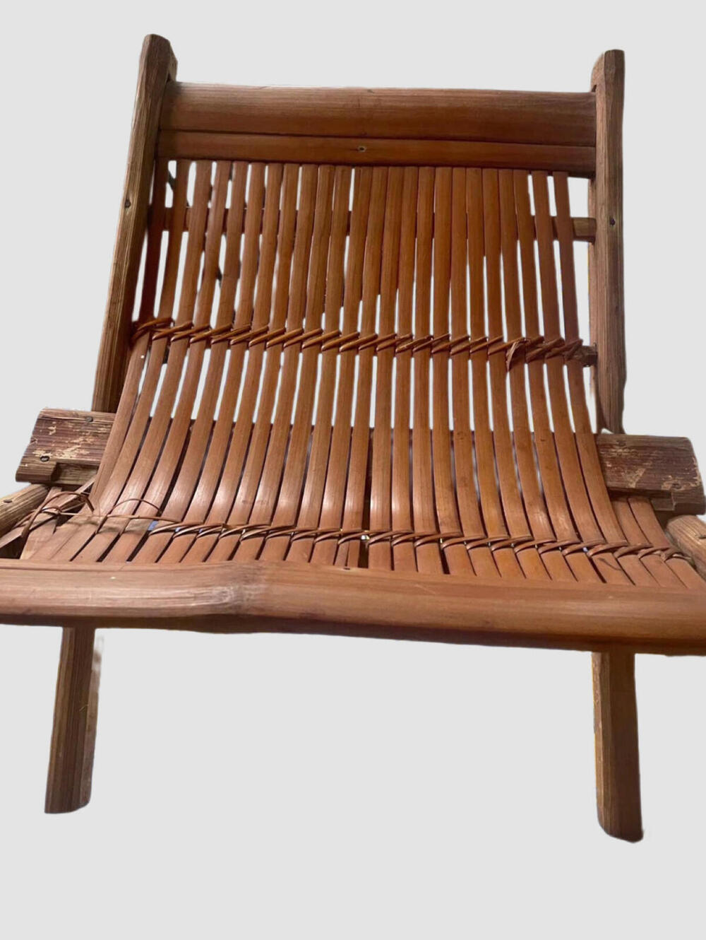 Handmade Japanese Bamboo Bangkito Miniature Chair 11”